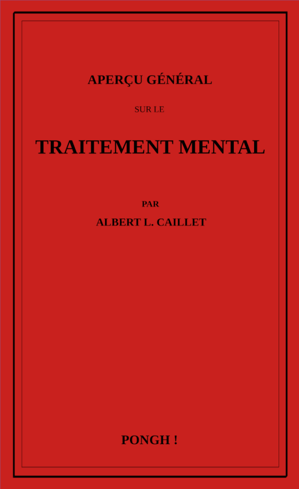 GENERAL OVERVIEW OF MENTAL TREATMENT