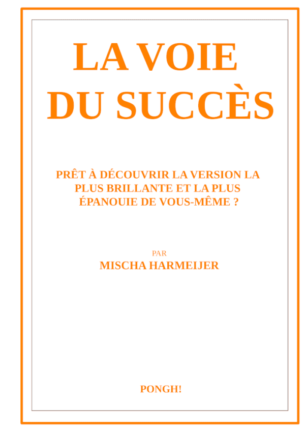 Couverture du livre de Mischa Harmeijer "la voie du succès"